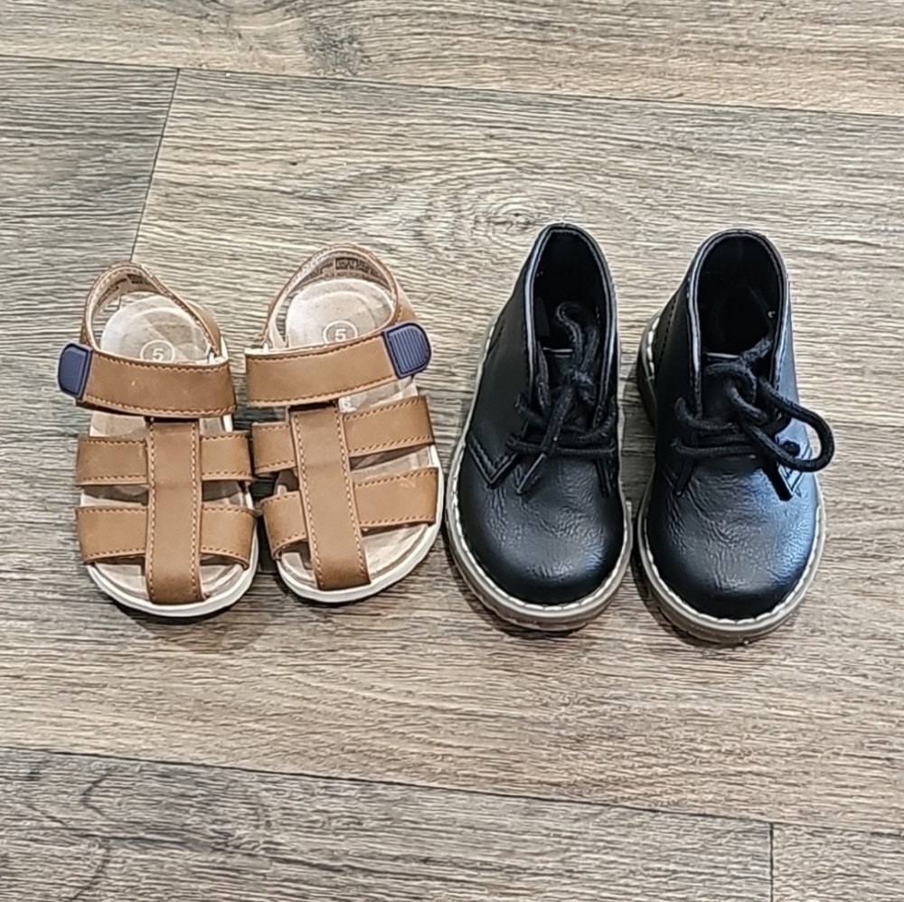 Cat & Jack And The Childrens Place Bundle Of Toddler Shoes Size 5